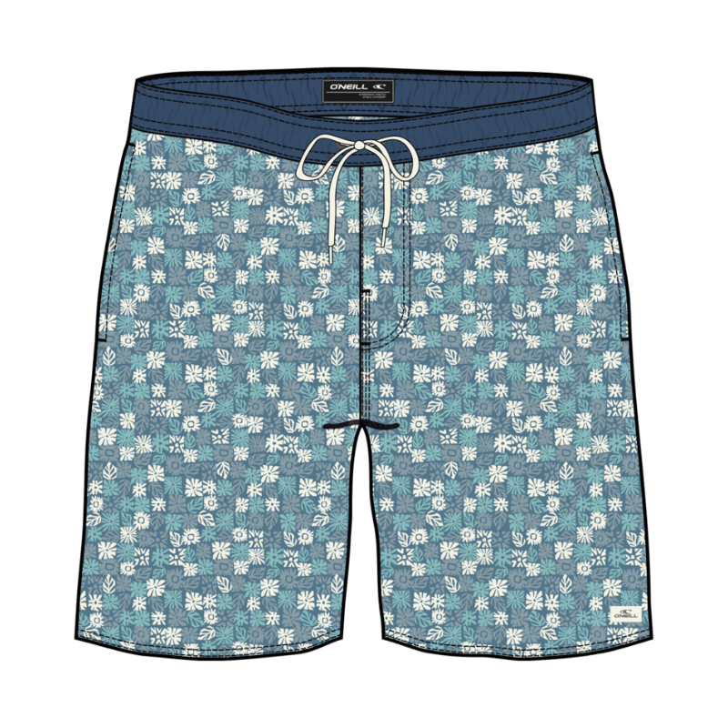 O'Neill - Hermosa Elastic Waist 16" - Swim Trunks- Mens-Swim Bottoms-O'Neill-S-Copen Blue-Spunkys Surf Shop LLC