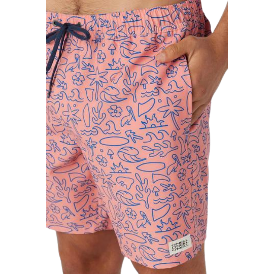 O'Neill - Hermosa - Elastic Waist 17" Swim Trunks - Men