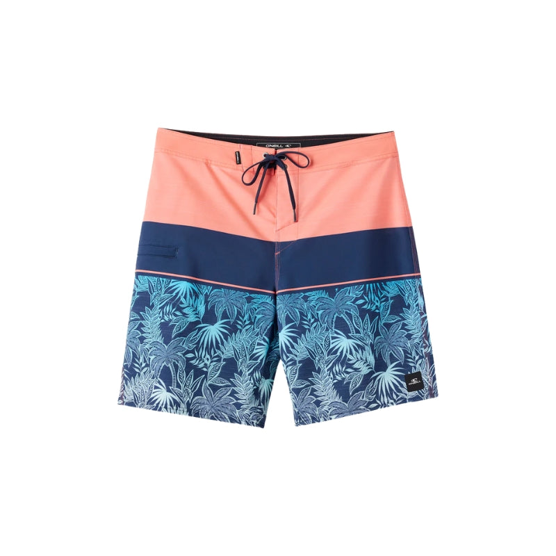 O'Neill - Hyperfreak Heat Block 19" Boardshorts - Shorts - Mens-Shorts-O'Neill-Peach Echo-28-Spunkys Surf Shop LLC