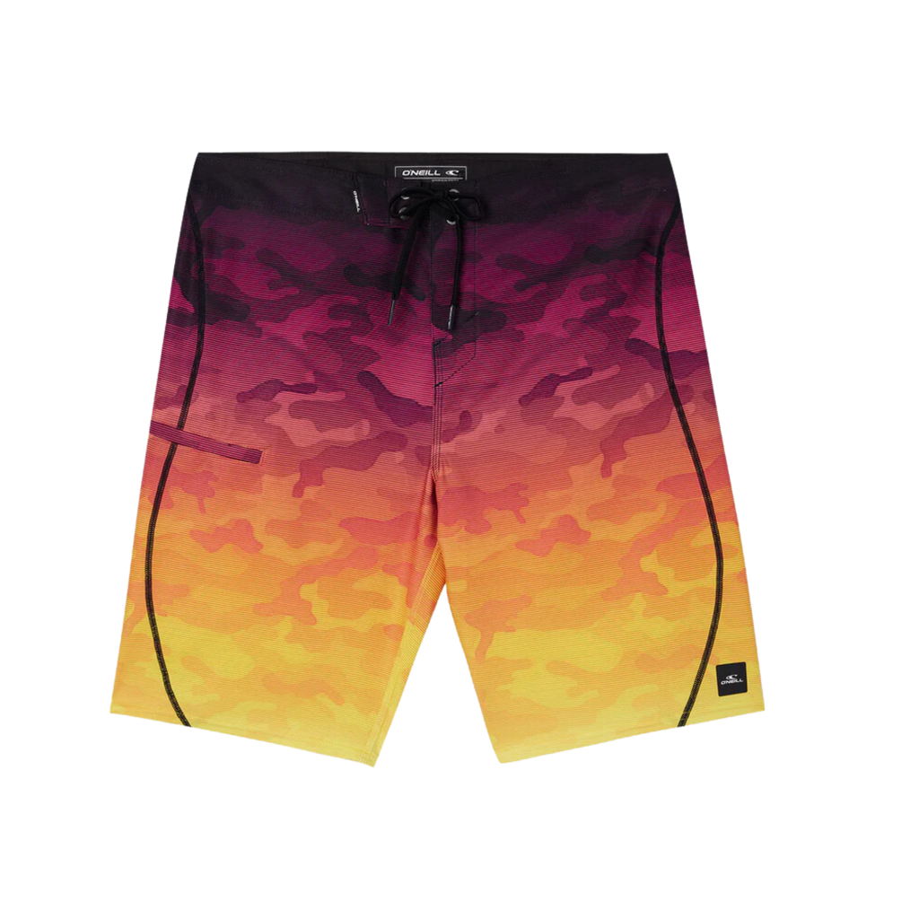O'neill - Hyperfreak Heat S-Seam Fade 21 - Board Shorts - Mens-Board Shorts-O'neill-29-Mens-Fuchsia-Spunkys Surf Shop LLC