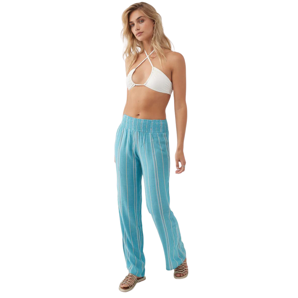 O'neill - Johnny Beach Stripe - Pants - Women-Pants-O'neill-XS-Women-Blue Moon-Spunkys Surf Shop LLC