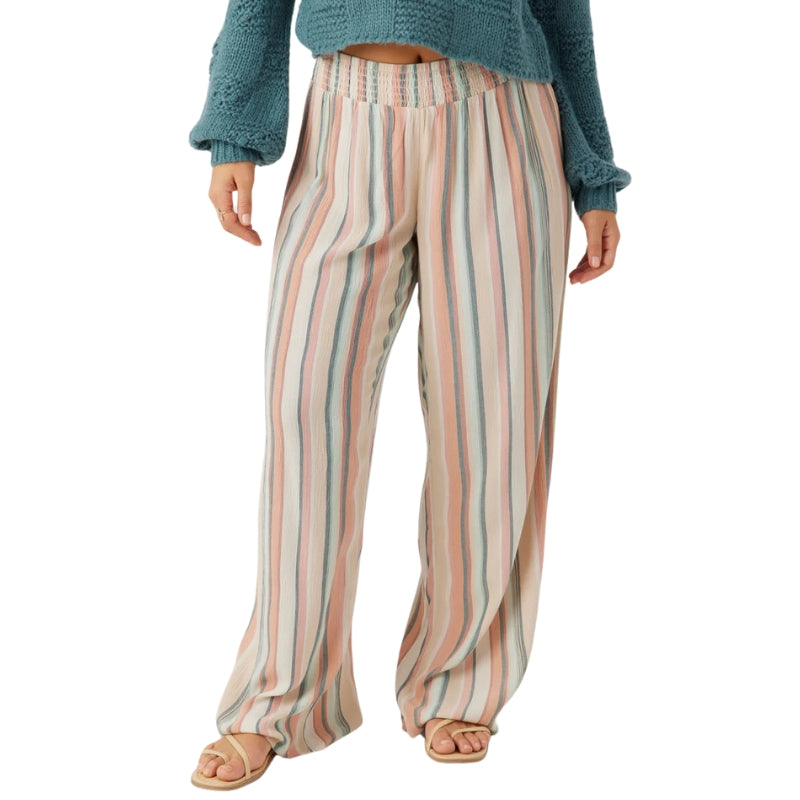 O'Neill - Jonie Beaming Stripe - Beach Pants - Womens-Pants-O'Neill-Multi Color-XS-Spunkys Surf Shop LLC