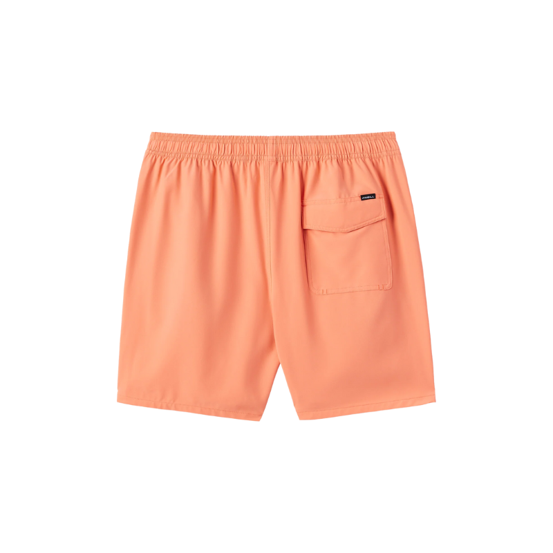 O'Neill - Lennox Hermosa Solid 17" - Swim Trunks- Mens-Swim Bottoms-O'Neill-S-Peach Echo-Spunkys Surf Shop LLC