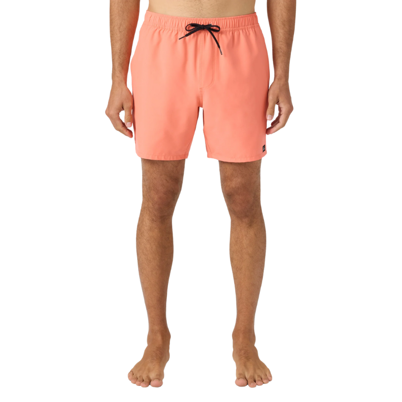 O'Neill - Lennox Hermosa Solid 17" - Swim Trunks- Mens-Swim Bottoms-O'Neill-S-Peach Echo-Spunkys Surf Shop LLC