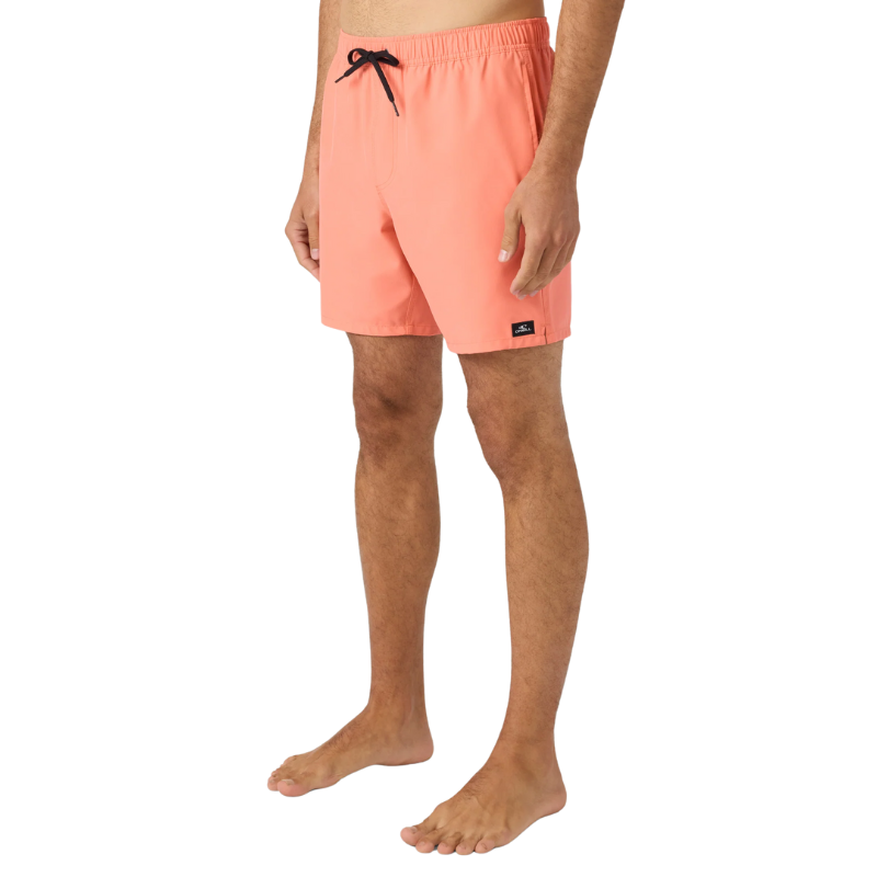 O'Neill - Lennox Hermosa Solid 17" - Swim Trunks- Mens-Swim Bottoms-O'Neill-S-Peach Echo-Spunkys Surf Shop LLC