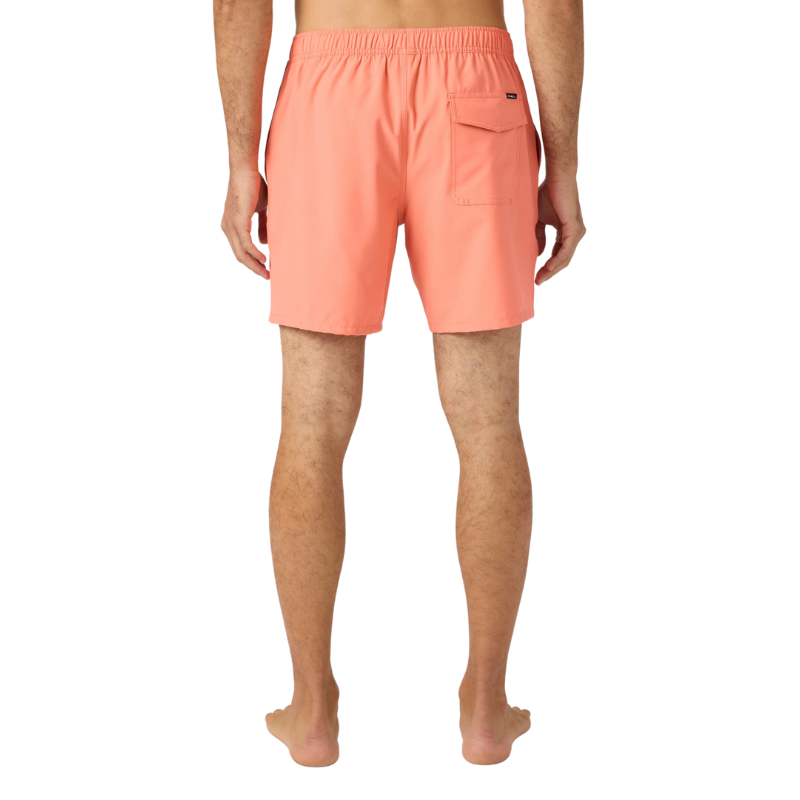 O'Neill - Lennox Hermosa Solid 17" - Swim Trunks- Mens-Swim Bottoms-O'Neill-S-Peach Echo-Spunkys Surf Shop LLC