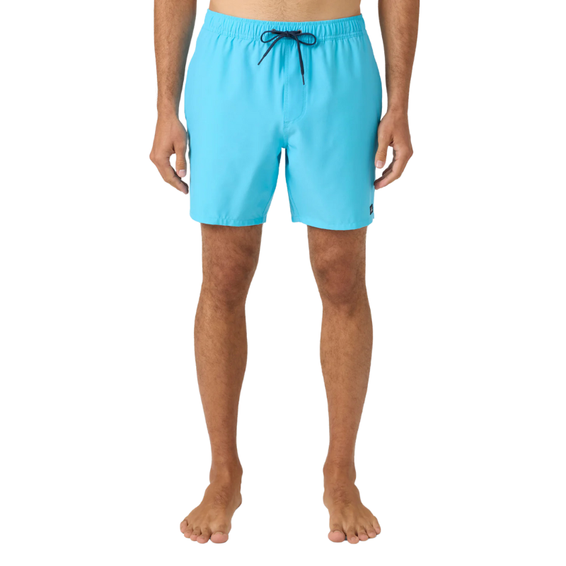 O'Neill - Lennox Hermosa Solid 17" Volleys - Trunks - Mens-Swim Bottoms-O'Neill-Pastel Turquoise-S-Spunkys Surf Shop LLC