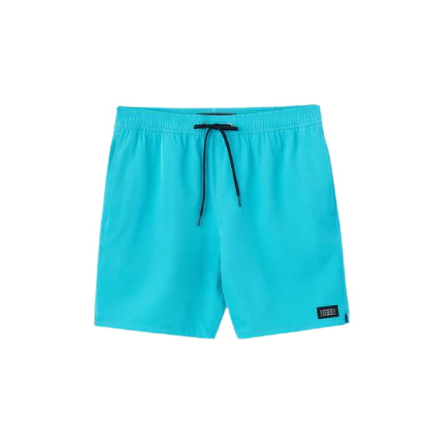 O'Neill - Lennox Hermosa - Solid Elastic Waist 17" Swim Trunks - Men-Board Shorts-O'Neill-M-Peacock Blue-Spunkys Surf Shop LLC