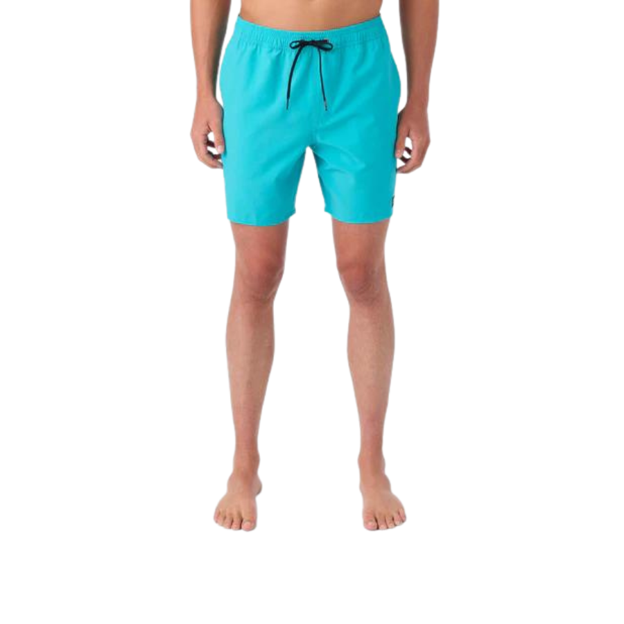 O'Neill - Lennox Hermosa - Solid Elastic Waist 17" Swim Trunks - Men-Board Shorts-O'Neill-S-Peacock Blue-Spunkys Surf Shop LLC