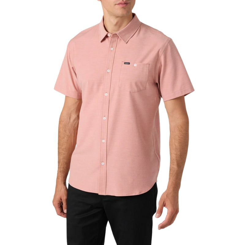 O'Neill - Light Check Hybrid Standard Shirt - Mens-Shirts-O'Neill-Ginger Spice-S-Spunkys Surf Shop LLC