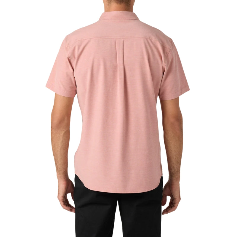 O'Neill - Light Check Hybrid Standard Shirt - Mens-Shirts-O'Neill-Ginger Spice-S-Spunkys Surf Shop LLC