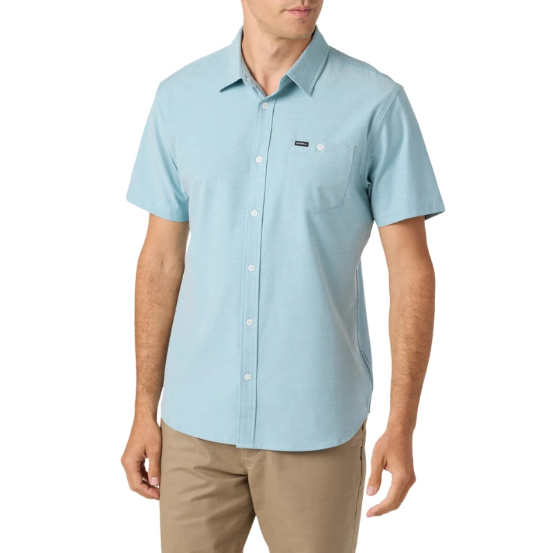 O'Neill - Light Check Hybrid Standard Shirt - Mens-Shirts-O'Neill-Blue Fade-S-Spunkys Surf Shop LLC