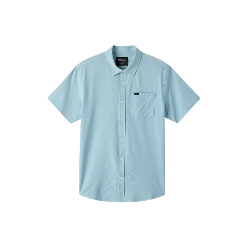 O'Neill - Light Check Hybrid Standard Shirt - Mens-Shirts-O'Neill-Blue Fade-S-Spunkys Surf Shop LLC