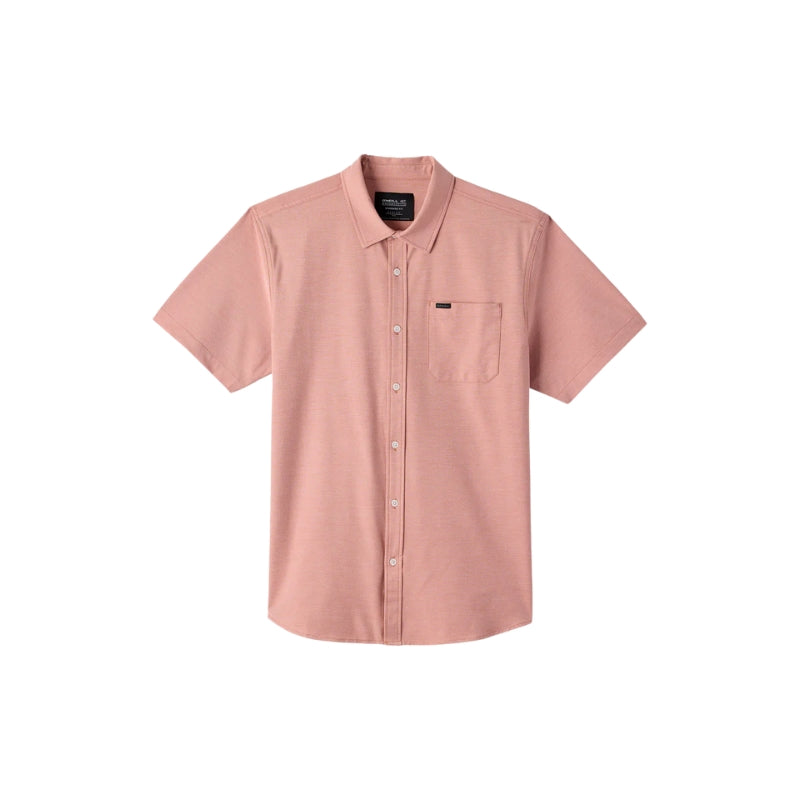 O'Neill - Light Check Hybrid Standard Shirt - Mens-Shirts-O'Neill-Ginger Spice-S-Spunkys Surf Shop LLC