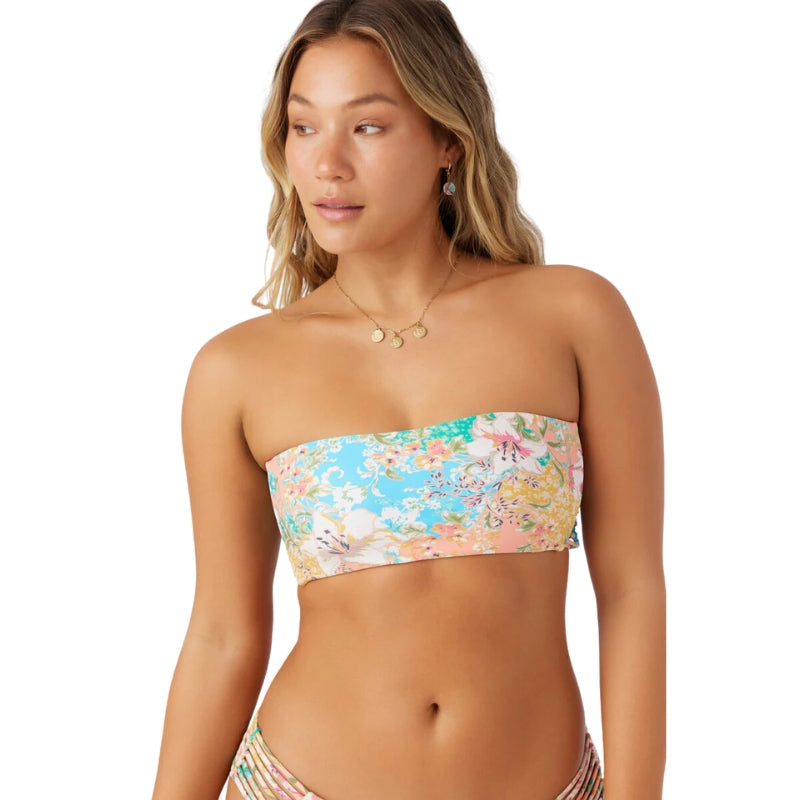 O'Neill - Lua Floral Bells Bandeau - Top - Women-Tops-O'Neill-MULTI CLR-XS-Spunkys Surf Shop LLC