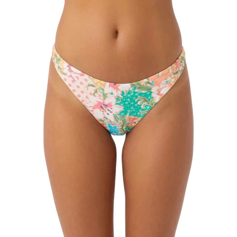 O'Neill - Lua Floral Flamenco Cheeky - Bottom - Women-Swim Bottoms-O'Neill-MULTI CLR-XS-Spunkys Surf Shop LLC