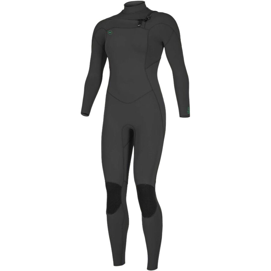 O'niell - Ninja 3/2mm Chest Full Zip - Wetsuit - Women-Wetsuits-O'neill-6-Women-Black/Black-Spunkys Surf Shop LLC