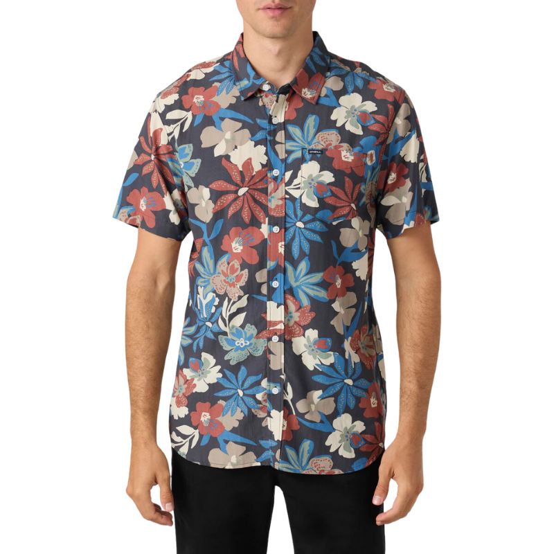 O'Neill - Oasis Eco Standard Shirt - Mens-Shirts-O'Neill-Graphite-S-Spunkys Surf Shop LLC