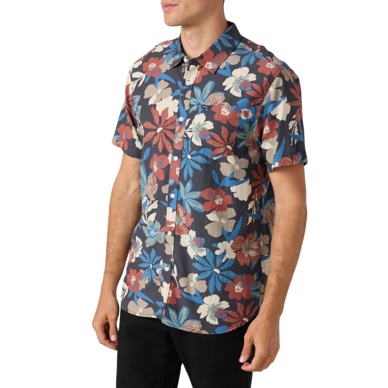 O'Neill - Oasis Eco Standard Shirt - Mens-Shirts-O'Neill-Graphite-S-Spunkys Surf Shop LLC