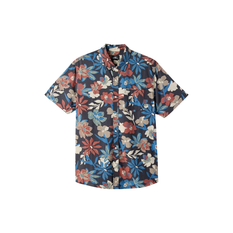 O'Neill - Oasis Eco Standard Shirt - Mens-Shirts-O'Neill-Graphite-S-Spunkys Surf Shop LLC