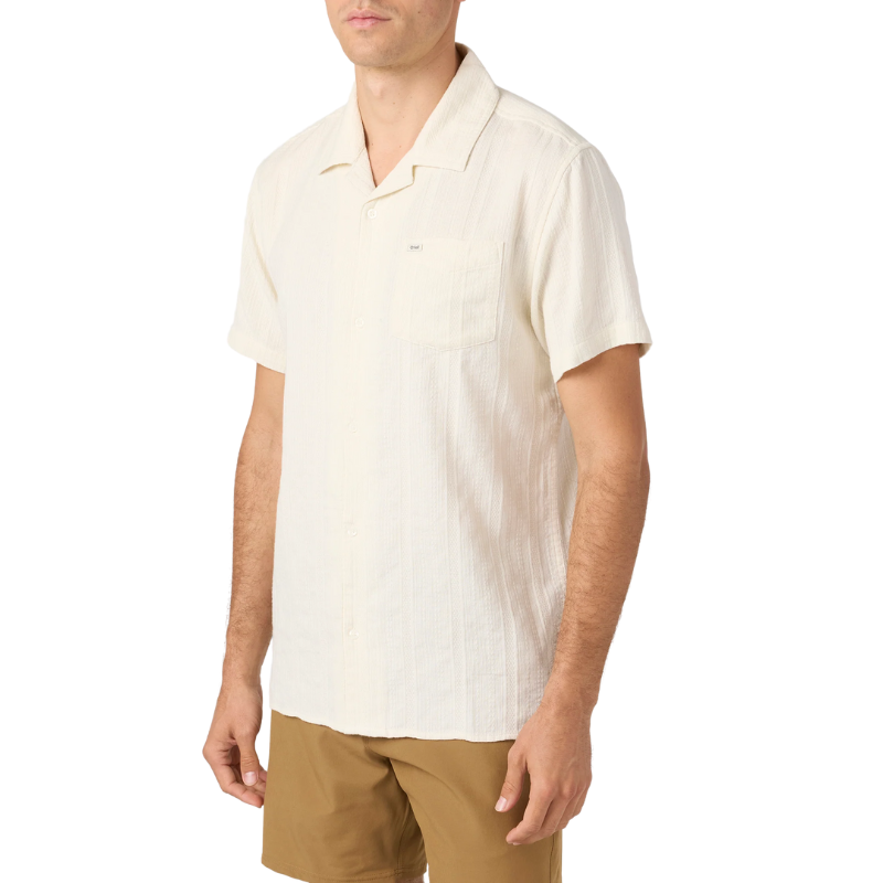 O'Neill - OG Eco Dobby Standard Fit - Shirt - Mens-Shirts-O'Neill-S-Natural-Spunkys Surf Shop LLC