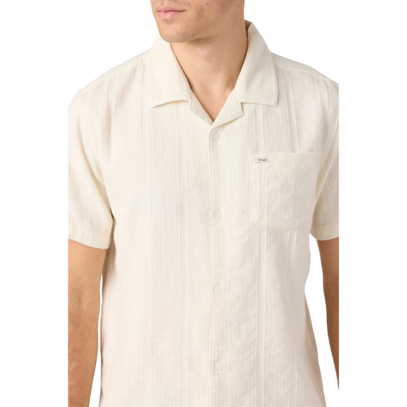 O'Neill - OG Eco Dobby Standard Fit - Shirt - Mens-Shirts-O'Neill-S-Natural-Spunkys Surf Shop LLC