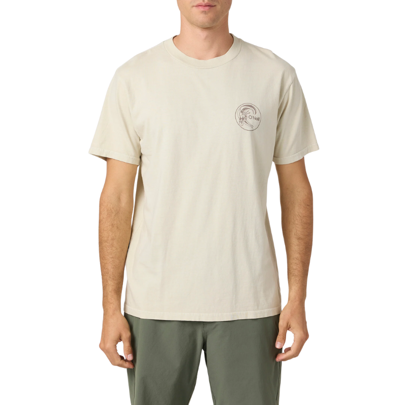 O'Neill - Og Log Relaxed Fit - Tee - Mens-Tees-O'Neill-S-LT Khaki-Spunkys Surf Shop LLC