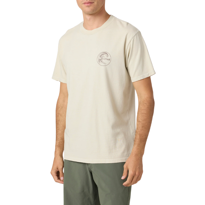 O'Neill - Og Log Relaxed Fit - Tee - Mens-Tees-O'Neill-S-LT Khaki-Spunkys Surf Shop LLC
