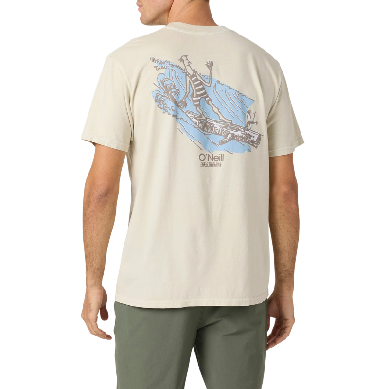 O'Neill - Og Log Relaxed Fit - Tee - Mens-Tees-O'Neill-S-LT Khaki-Spunkys Surf Shop LLC