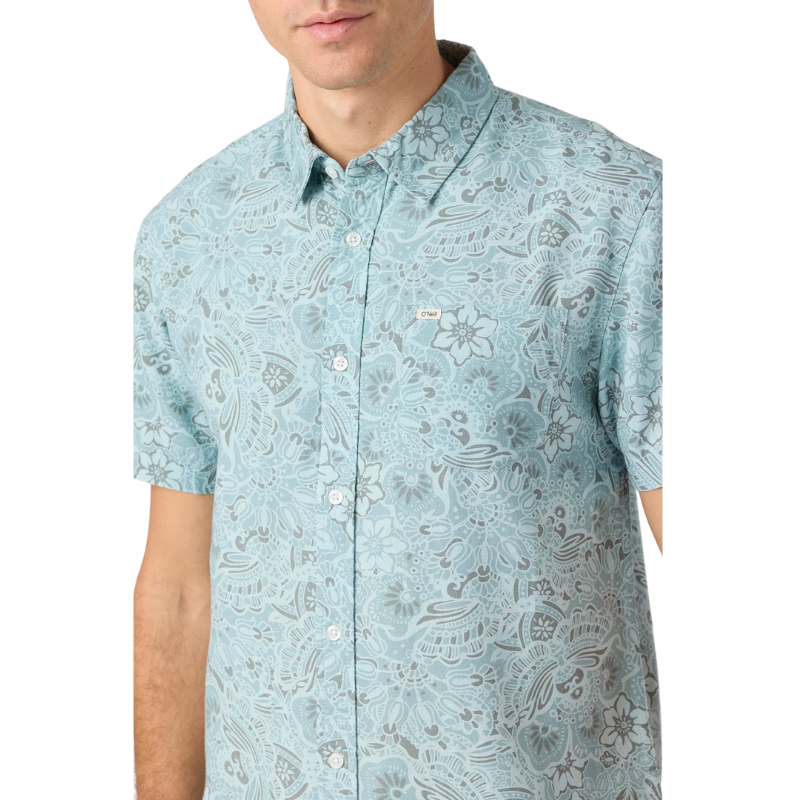 O'Neill - O'riginals Print Standard Fit - Shirt - Mens-Shirts-O'Neill-Strmy Sea 2-S-Spunkys Surf Shop LLC