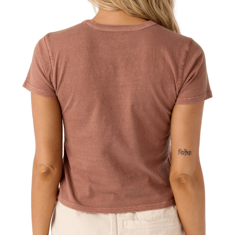 O'Neill - Pacific Palm - Tee - Women-Tees-O'Neill-Carob Brown-XS-Spunkys Surf Shop LLC