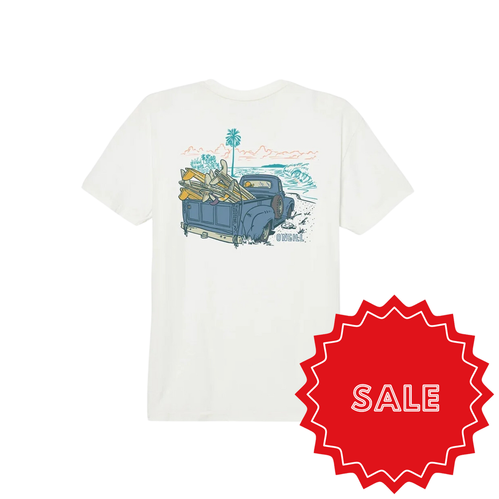 O'neill - Peak - T Shirt - Mens-T-Shirts-O'neill-S-Mens-Off White-Spunkys Surf Shop LLC