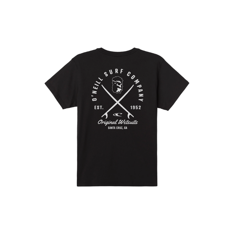 O'Neill - Privateer Standard Fit - Tee- Mens-Tees-O'Neill-S-Black-Spunkys Surf Shop LLC