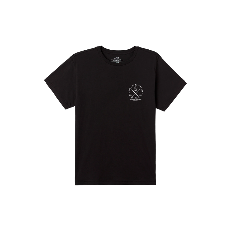 O'Neill - Privateer Standard Fit - Tee- Mens-Tees-O'Neill-S-Black-Spunkys Surf Shop LLC