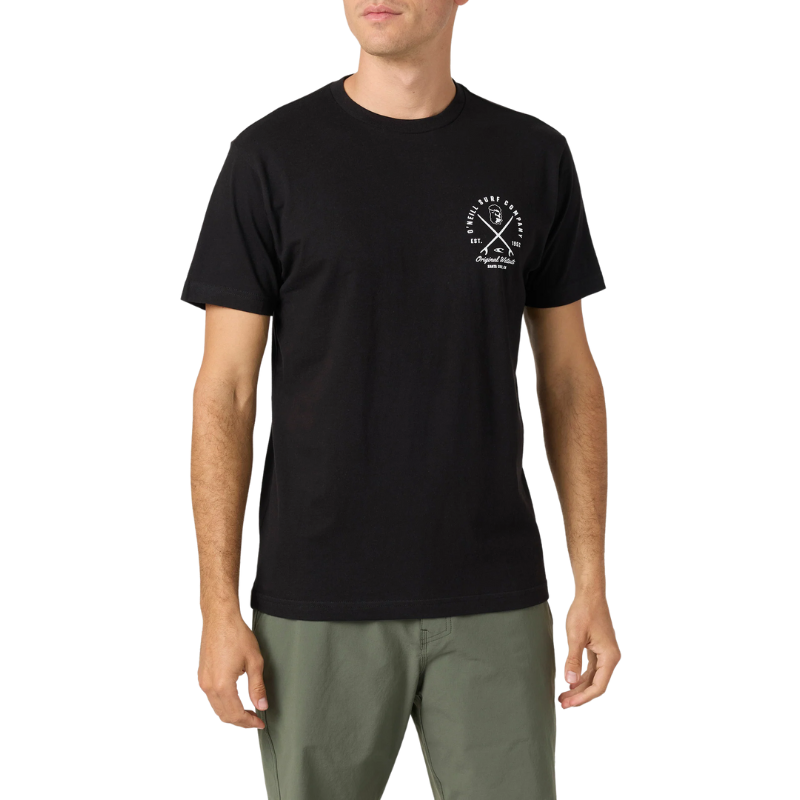 O'Neill - Privateer Standard Fit - Tee- Mens-Tees-O'Neill-S-Black-Spunkys Surf Shop LLC