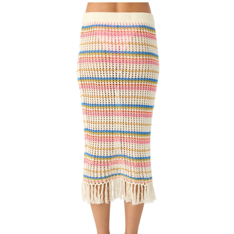 O'Neill - Ryan Stripe Skirt - Coverup - Women-Cover Ups-O'Neill-XS-Vanilla-Spunkys Surf Shop LLC