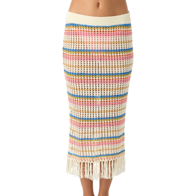 O'Neill - Ryan Stripe Skirt - Coverup - Women-Cover Ups-O'Neill-XS-Vanilla-Spunkys Surf Shop LLC