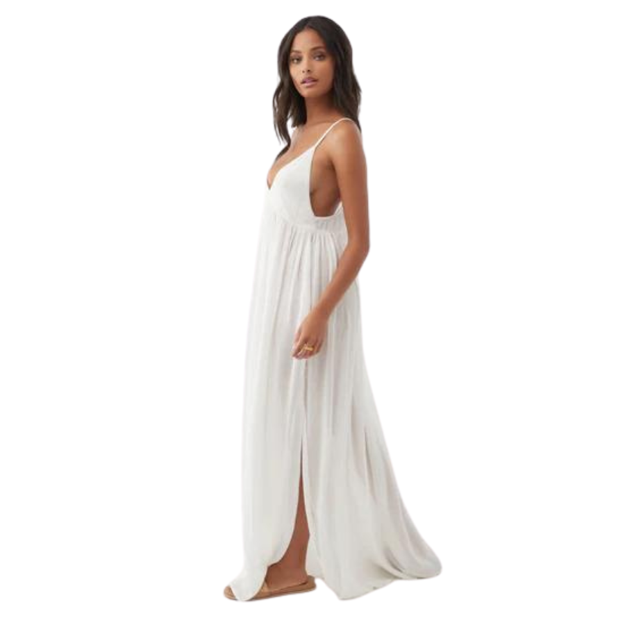 O'Neill - Saltwater Solids - Maxi Swim Cover up- Women-Cover Ups-O'Neill-XS-Vanilla-Spunkys Surf Shop LLC