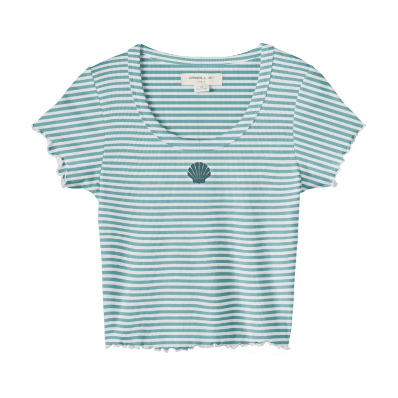 O'Neill - Sammie Stripe - Tops - Women-Knits-O'Neill-S-Nile Blue-Spunkys Surf Shop LLC