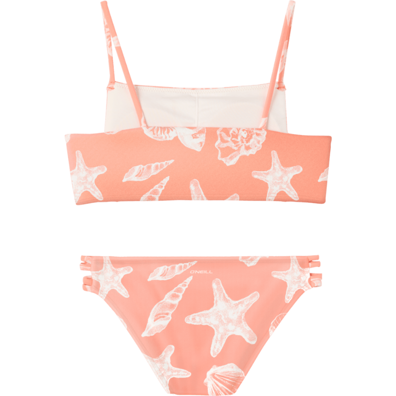 O'Neill - Sandy Seashells Square Neck - Swim Set - Women-Swim Set-O'Neill-Hot Coral-7-Spunkys Surf Shop LLC