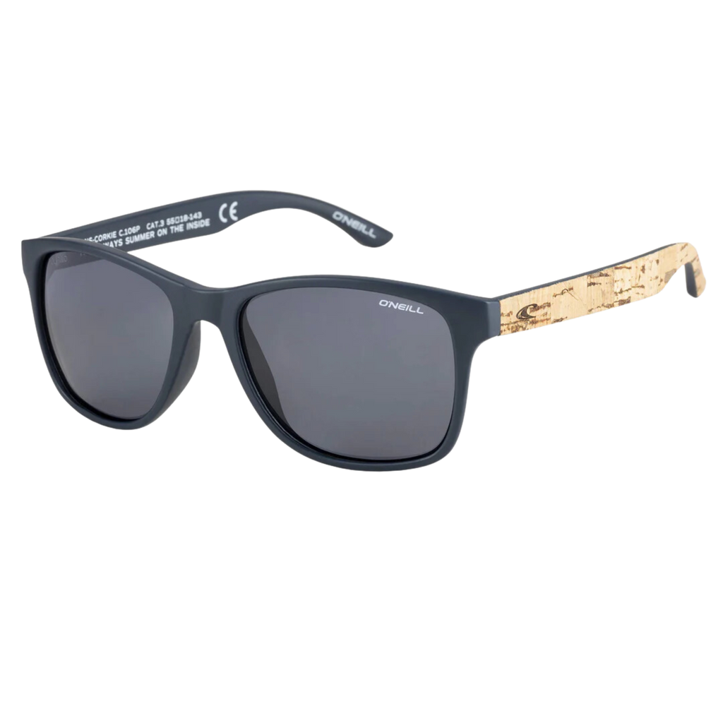 O'neill Sunglasses - Corkie 2.0 - Matte Navy / Cork / Smoke Polarized-Sunglasses-O'neill-Polarized-Unisex-Matte Navy / Cork / Smoke Polarized-Spunkys Surf Shop LLC