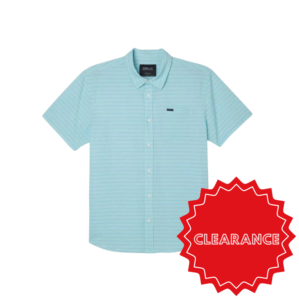 O'neill - Travler Traverse Stripe - Wovens - Men-Wovens-O'neill-S-Men-Turquoise-Spunkys Surf Shop LLC