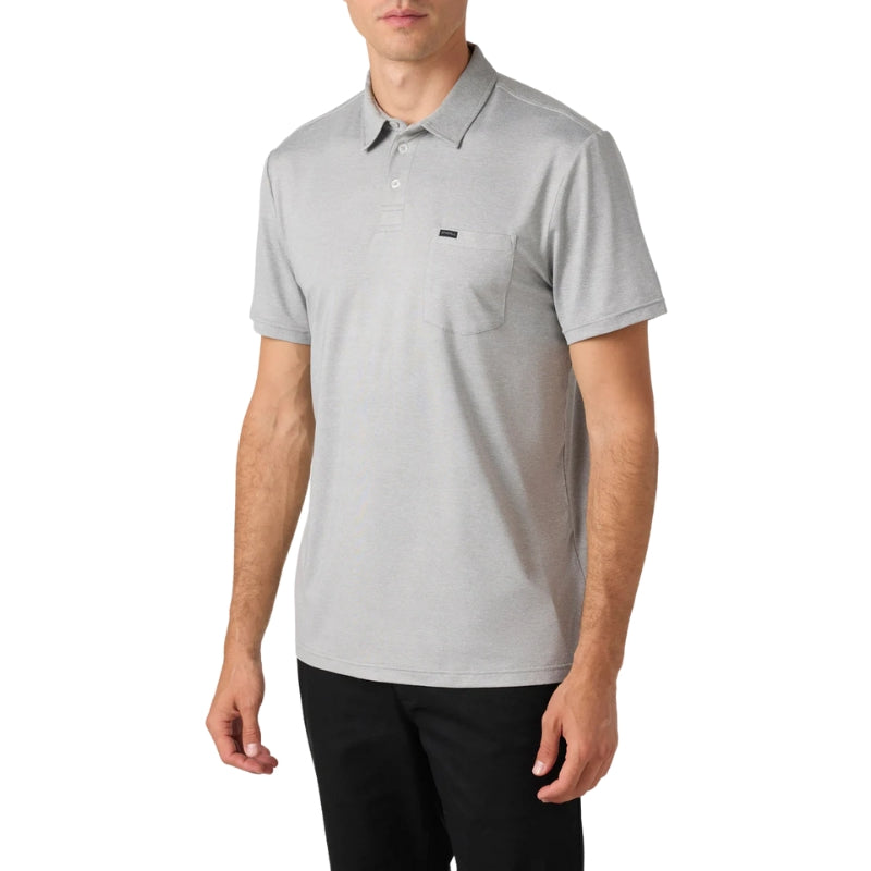 O'Neill -TRVLR UPF - Polo - Mens-T-Shirts-O'Neill-Heather Grey-S-Spunkys Surf Shop LLC