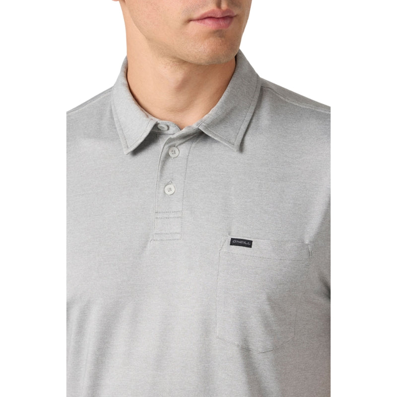 O'Neill -TRVLR UPF - Polo - Mens-T-Shirts-O'Neill-Heather Grey-S-Spunkys Surf Shop LLC