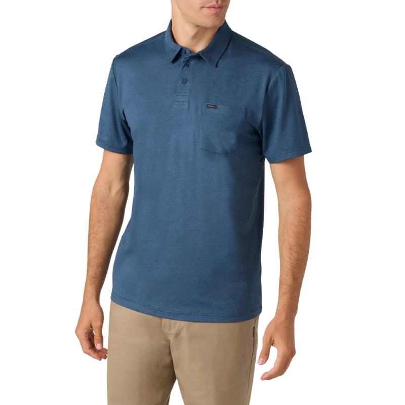 O'Neill -TRVLR UPF - Polo - Mens-T-Shirts-O'Neill-Heather Grey-S-Spunkys Surf Shop LLC