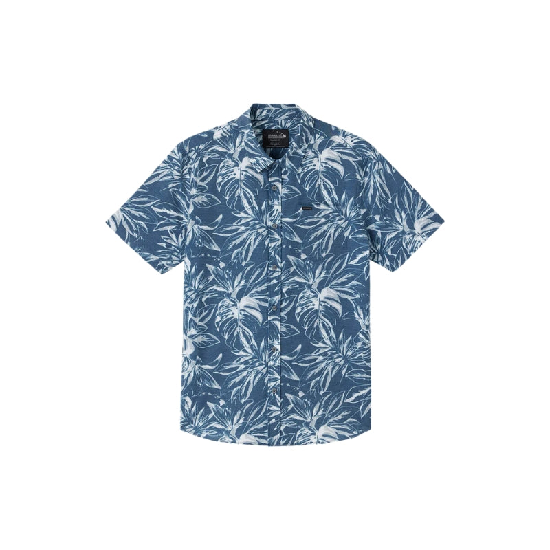 O'Neill - TRVLR Upf Traverse Hawaii Standard Fit - Shirt - Mens-Shirts-O'Neill-Midnight Navy-S-Spunkys Surf Shop LLC