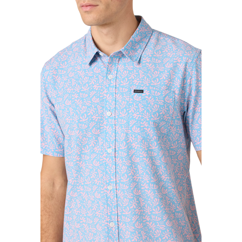 O'Neill - Trvlr Upf Traverse Slub Relaxed Fit - Shirt - Mens-Shirts-O'Neill-Blue Fade-S-Spunkys Surf Shop LLC