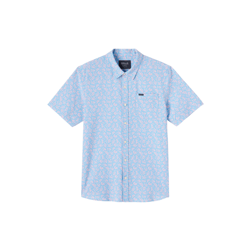 O'Neill - Trvlr Upf Traverse Slub Relaxed Fit - Shirt - Mens-Shirts-O'Neill-Blue Fade-S-Spunkys Surf Shop LLC