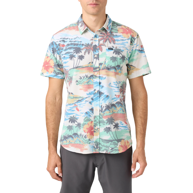 O'Neill - Trvlr Upf Traverse Slub Standard Fit - Shirt - Mens-Shirts-O'Neill-White-S-Spunkys Surf Shop LLC