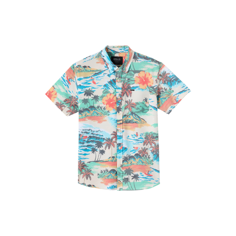 O'Neill - Trvlr Upf Traverse Slub Standard Fit - Shirt - Mens-Shirts-O'Neill-White-S-Spunkys Surf Shop LLC